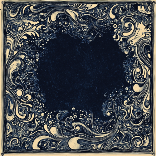 Sterile processing book themed border with water motifs.