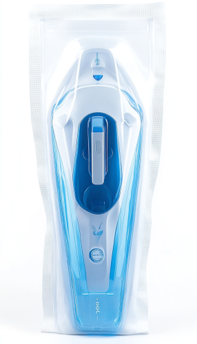 Sticker showcasing vacuum cleaner bag with air freshener logo.