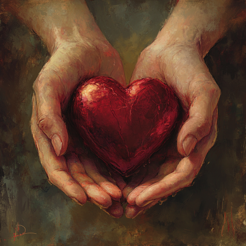 Symbolic Care Album Cover Design in Warm Tones Symbolic Care Album Cover Design in Warm Tones