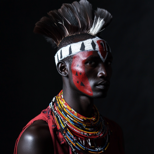 Tall Maasai tribe members perform traditional height-boosting dance.