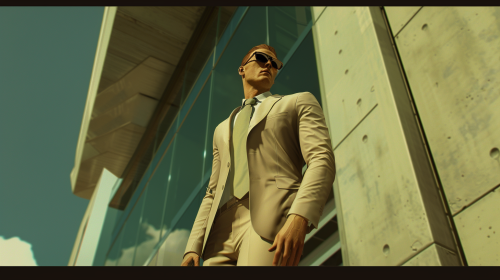 Tall agent hides from enemies due to height challenge. Tall agent hides from enemies due to height challenge.