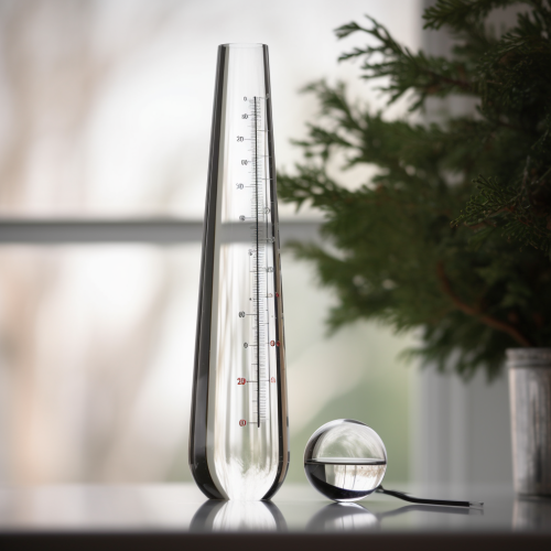 Temperature Display with Tree Reflection in Classic Design