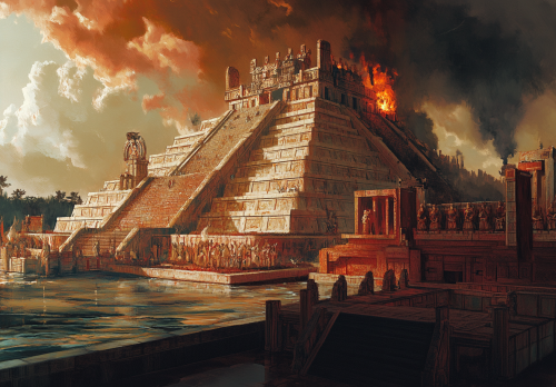 Templo Mayor has shrines to water and sun gods. Templo Mayor has shrines to water and sun gods.