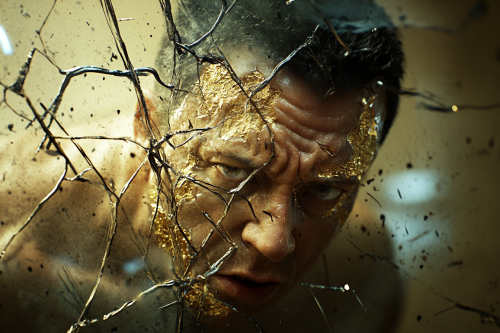 Terrence Howard's stone-like arm punches through cracked wall