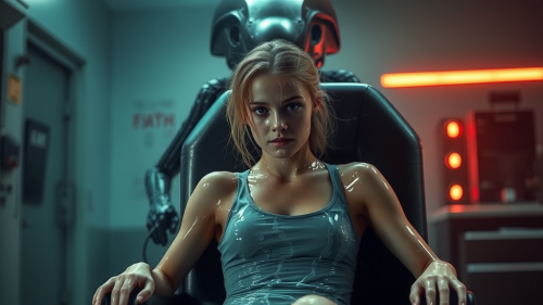 Terrified Teen Captured by Alien in Sci-fi Lab Terrified Teen Captured by Alien in Sci-fi Lab