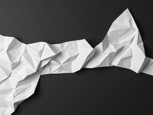 The Abstract Paper on a Dark Background