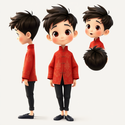 The Adventures of Li: Diverse Poses and Expressions