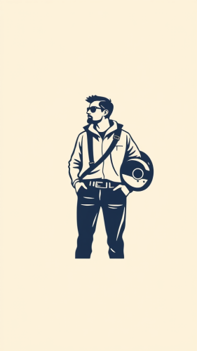 The Adventurous Pilot's Minimalist Logo Design