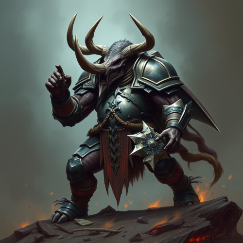 The Armored Undead Minotaur