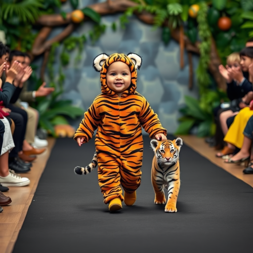 The Baby and Cub Duo's Jungle Runway Show