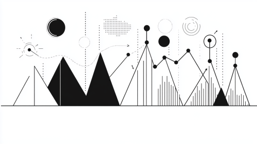 The Black Ink Line Cartoon Drawing