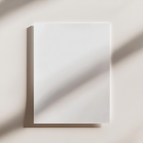 The Blank Paper on Neutral Background