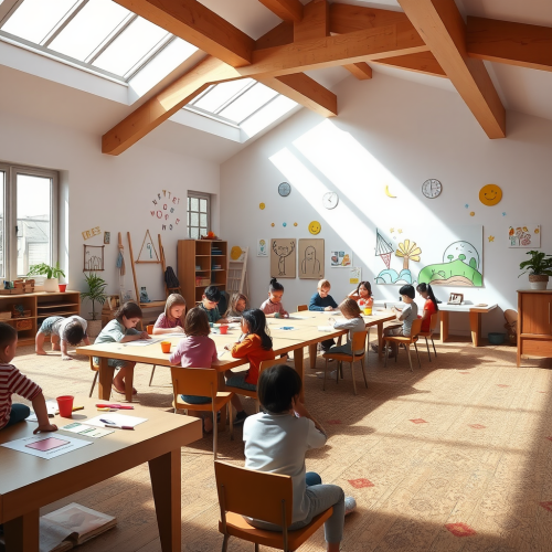 The Bustling Activity Room for Children