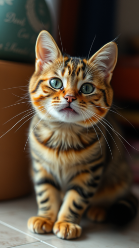 The Cat Displaying Attitude