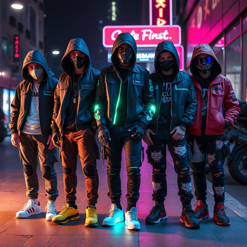 The Cyberpunk Street Kids Gang of Five The Cyberpunk Street Kids Gang of Five