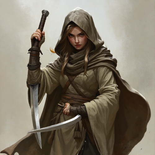 The Dagger-Loving Female Monk in a Cloak