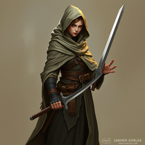 The Dagger-Loving Female Monk in a Cloak