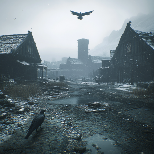 The Dark Viking Village in Ruins