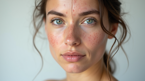 The Duality of Youth and Aging in a Woman