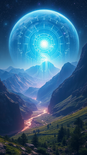 The Earth's Energy Running Through Crystalline Grid