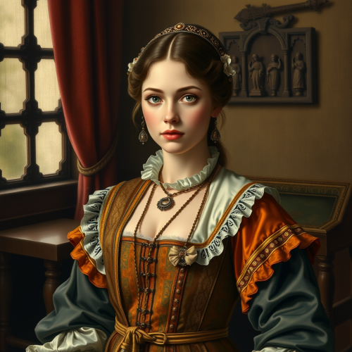 The Elegant Female Tavern Owner in Renaissance