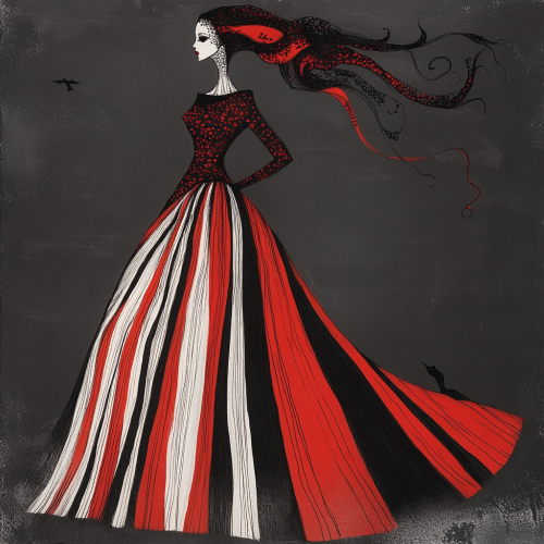 The Enigmatic Figure: A Surreal Illustration