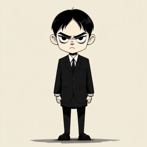 The Evil Japanese School Boy in Dark Uniform