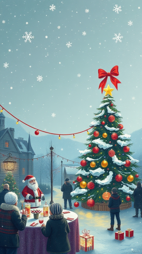 The Exciting Christmas Party Scene