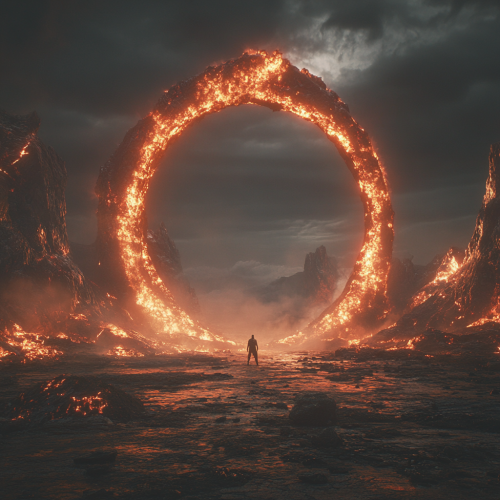 The Fiery Land of Evil and Despair