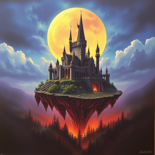 The Floating Island with Enchanted Castle, 1980s