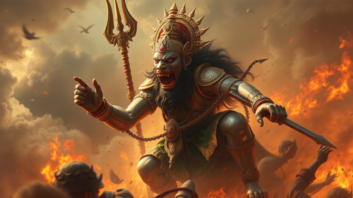 The Furious Attack of Lord Narasimha