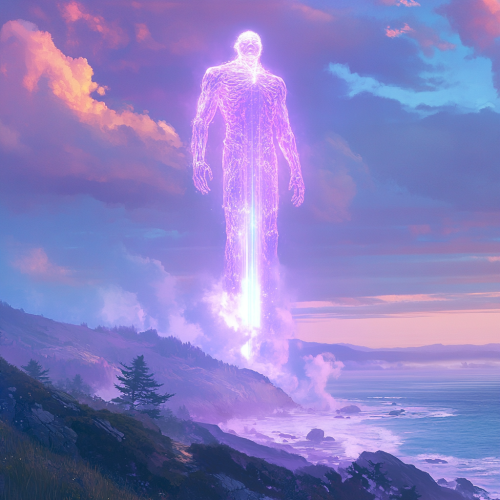 The Giant Light Man in Northern California