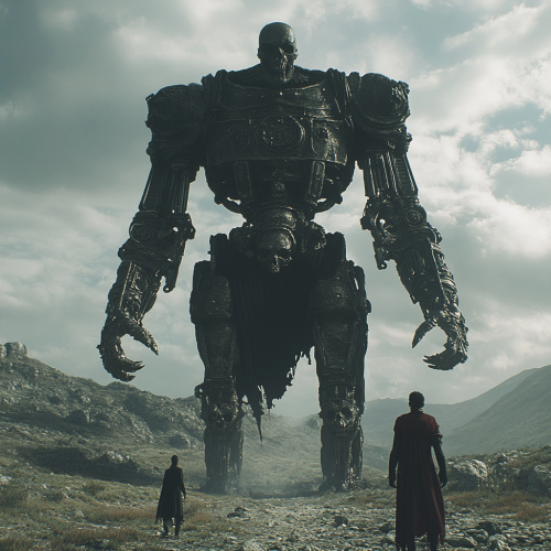 The Giant Undead Knight Machine Menaces Travelers