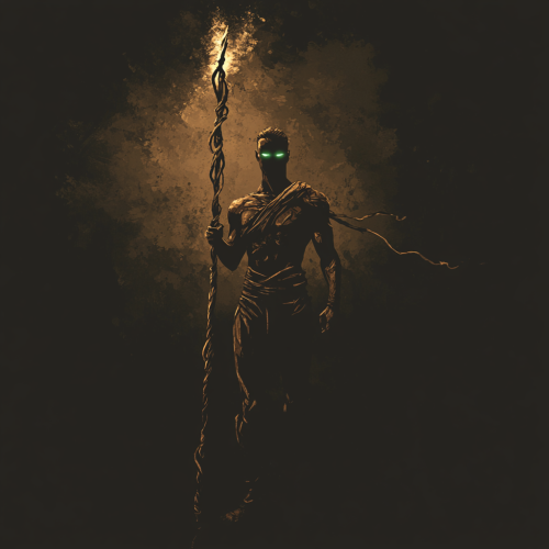 The Glowing-Eyed Warrior in Leather Armor