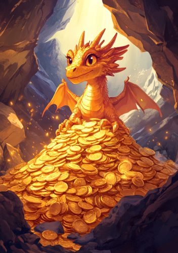 The Golden Dragon Protects Its Treasure