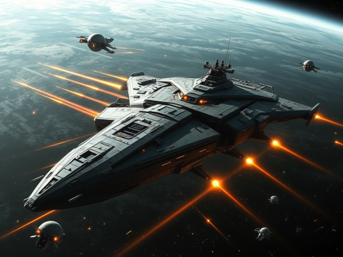 The Grand Interstellar Warship in Epic Space Battle