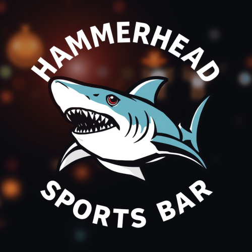 The Hammerhead Sports Bar Logo with Shark