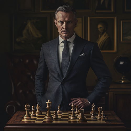 The Head of Chess Club: Serious and Confident