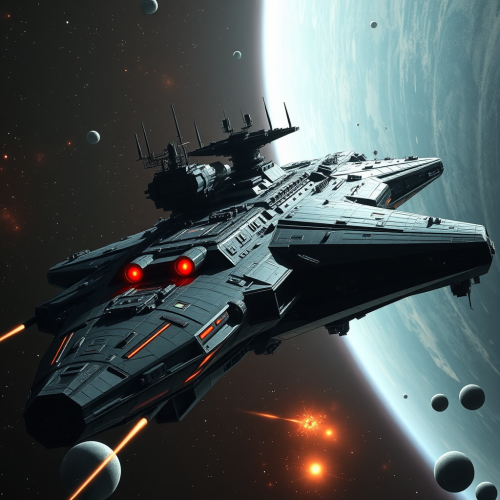 The Huge Intergalactic Warship in Alien Invasion