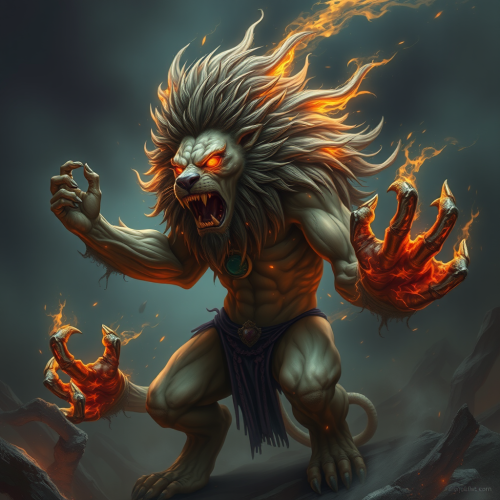 The Human Lion and Wendigo Fusion.