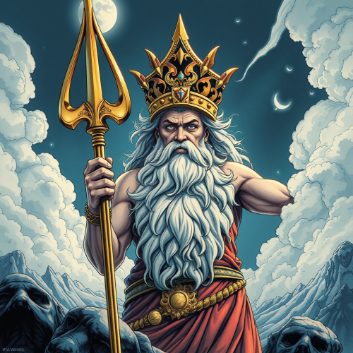 The Hyper-Realistic Graphic Novel Depiction of Zeus