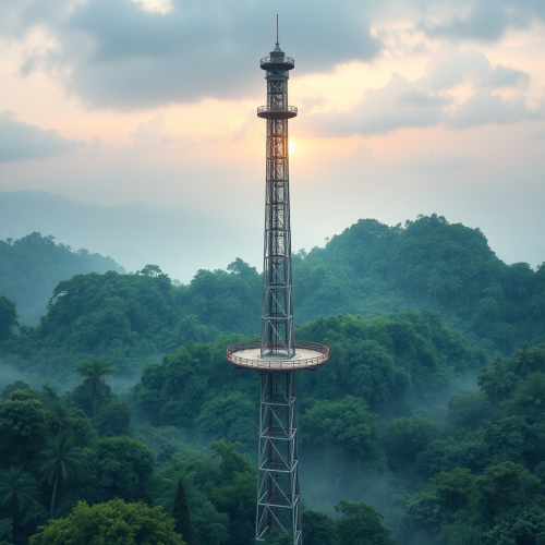 The Internet Tower in the Rainforest.