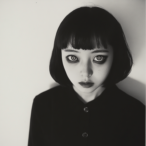 The Japanese Woman with Evil Demon Eyes