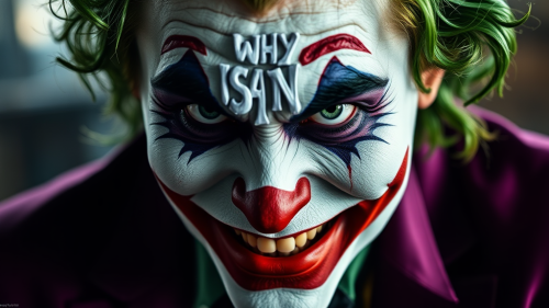 The Joker's Serious Laughter