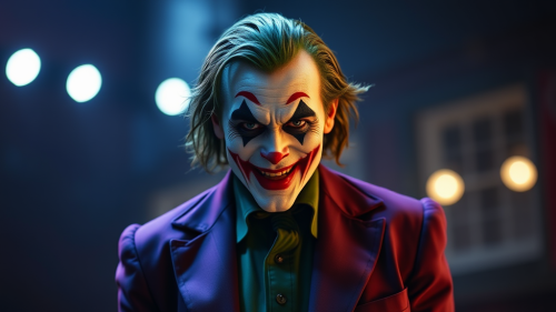 The Joker Laughing with 'Why So Serious'