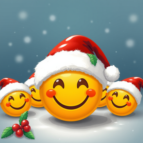 The Joyful Christmas Smiley Emojis