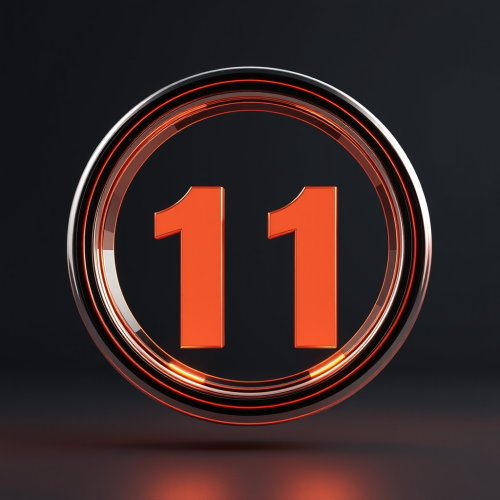 The Levitating Number 11 with Rounded Edges