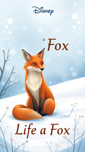 The Life of a Fox in a Snowy Field