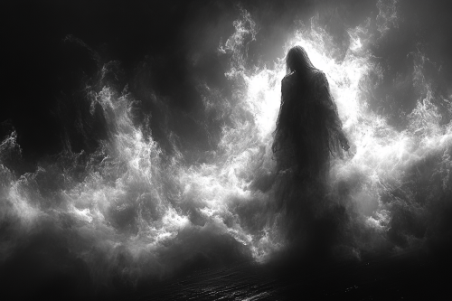 The Light Woman in Heavenly Clouds