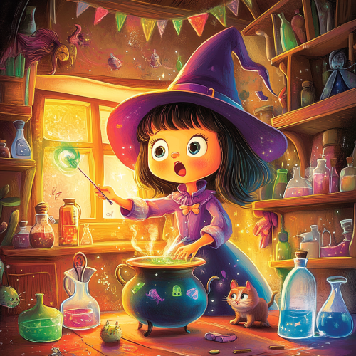 The Magical Witch's Potions: A Surprising Adventure